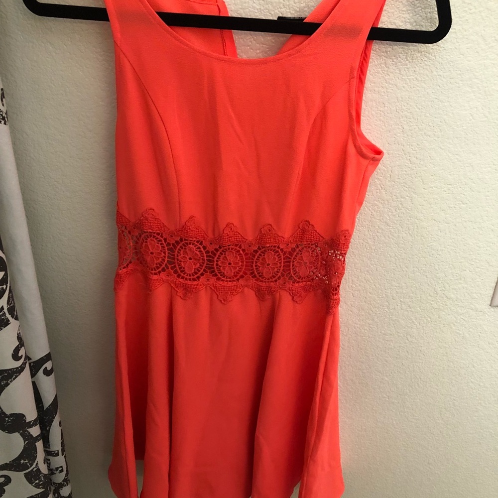 H&M bright orange dress. Size 4. NWT